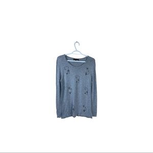 Jane & John Cat Rihinestone top